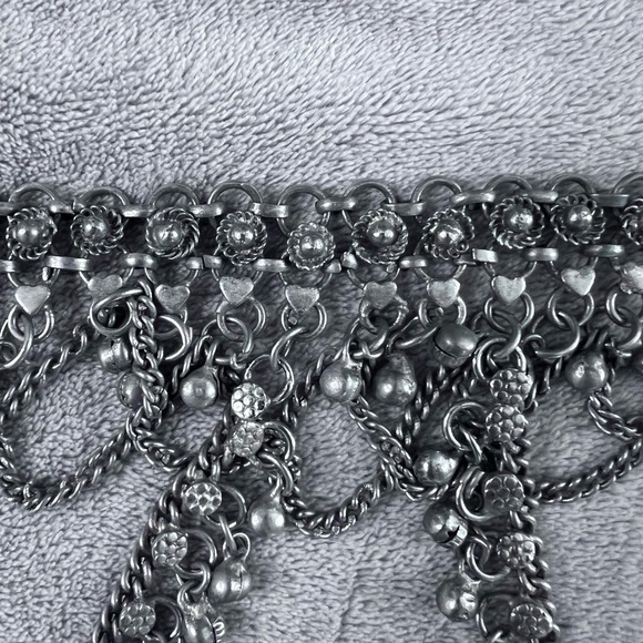Silver Belly dancer belt. main image 7